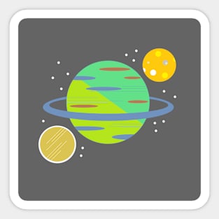 space voyage planet B Sticker